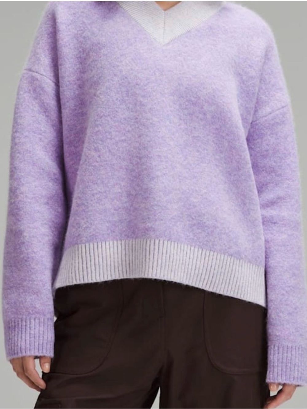 Lululemon Alpaca Wool-Blend V-Neck Sweater